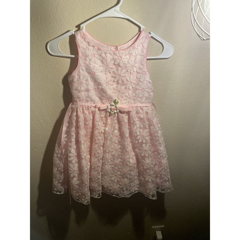Sweet Heart Rose Pink Girls Formal Easter Flower Girl -size 6 Dress